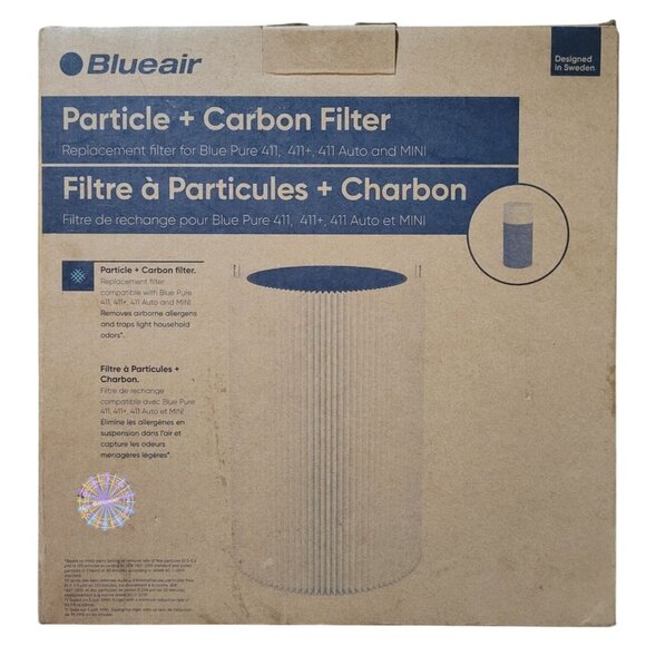 Blueair Particle + Carbon Replacement filter Blue Pure 411 411+ 411 Auto et MINI - Picture 1 of 4